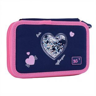Пенал жесткий YES двойной HP-01 Bright Hearts (533640)