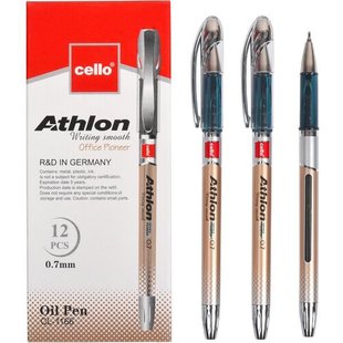 93669 Ручка масляная Athlon Cello CL1166-12 синяя