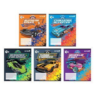 Тетрадь школьная Kite Hot Wheels HW25-234, 12 листов, линия