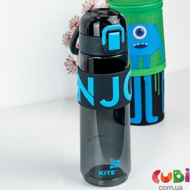 Бутылочка для воды Kite, 680 мл, черно-голубая (K25-1233-2)