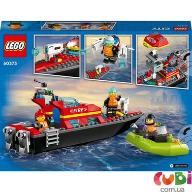 Дитячий конструктор Lego Човен пожежної бригади (60373)