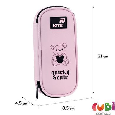 Пенал Kite 662 Quirky&Cute (K26-662-11), Рожевий