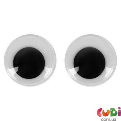Глазки SANTI самоклеящиеся, черные, d-20мм, 30 шт. уп., 954636