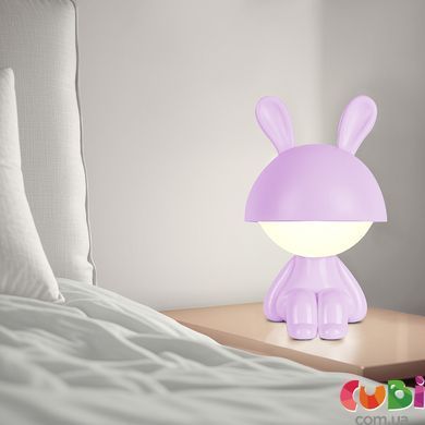 Світильник-нічник LED з акумулятором Kite Cute Bunny K25-316-1-5, фіолетовий, зайчик