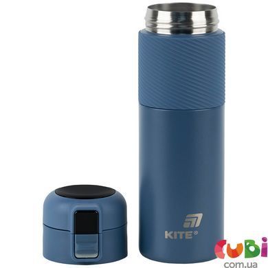 Термос Kite с термодатчиком 450 мл, синий (K25-1227-2)