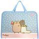 Папка портфель Yes FC на молнии с тканевыми ручками "Pusheen" (492316)