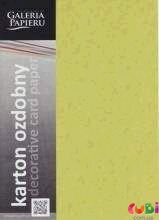 Декоративная картонная бумага Leaves А4, цвет оливковый. (A4 Leaves olive 20 листов в упаковке) 203605