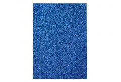 Фоамиран флексика UNISON Синий с глиттером 20х30 см (7944), Синій