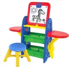 0404 Дитячий набір іграшок: дошка, стілець, маркер, губка, крейда, букви, цифри, знаки