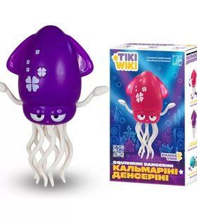 Інтерактивна іграшка Tiki Wiki &mdash; Кальмарик Дензерін (світло, українською, пурпуровий)