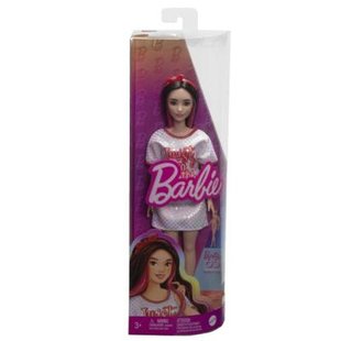 Лялька Barbie Модниця в блискучій сукні-футболці, HRH12