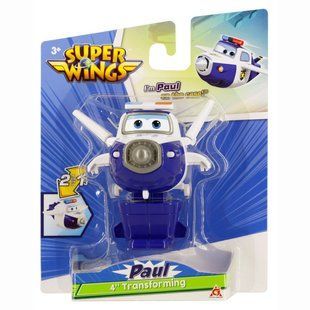 Игровая фигурка-трансформер Super Wings Transforming Пол (Paul), 10см (EU780624)