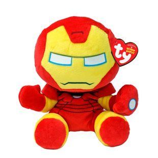 Дитяча мʼяка іграшка TY Marvel Залізна Людина (15 см), арт. 44005