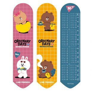 Закладка 2D Yes "Line Friends brown" (708137)