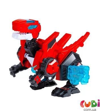 Динозавр-трансформер DINOSTER - ЧЕРВОНИЙ РАПТОР-БОТ (бокс для зберігання), комбінований