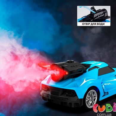 Автомобиль Spray Car на р/у – Sport (голубой, 1:24, свет, выхлопной пар), Голубой