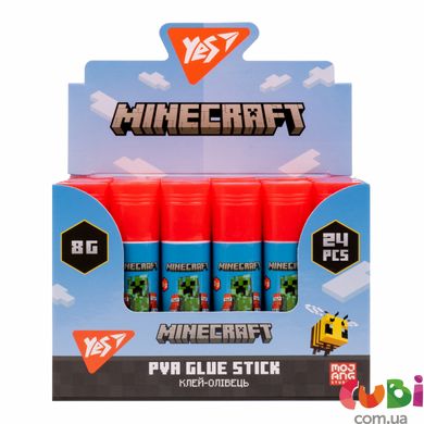 Клей-олівець Yes 8г, PVA Minecraft