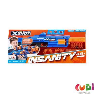 Быстрострельный бластер X-SHOT Insanity-Berzerko 8 Shot (48 патронов), 36610R