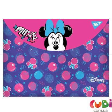 Папка-конверт YES на кнопці А4 " Minnie Mouse"