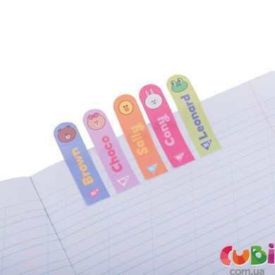 Индексы бумажные Yes Line Friends, 55*15мм, 100 шт (5x20)