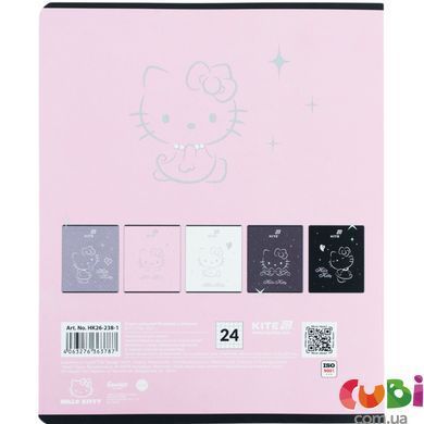 Зошит шкільний Kite Hello Kitty (HK26-238-1), 24 аркуші, клітинка