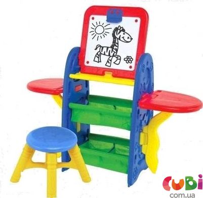 0404 Детский набор игрушек: доска, стул, маркер, губка, мел, буквы, цифры, знаки