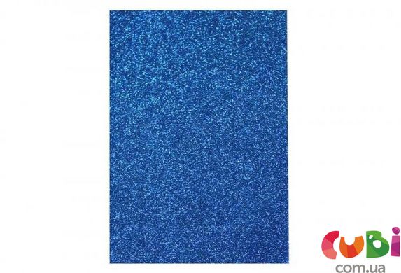Фоамиран флексика UNISON Синий с глиттером 20х30 см (7944), Синій