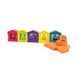Деревянный конструктор Цветные домики 2 Wooden construction set Colorful houses, 15962