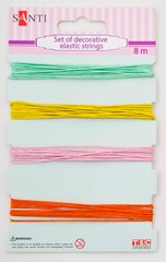 Набір шнурів декоративних, 4 кольори, 8 м/уп, річний (952029)