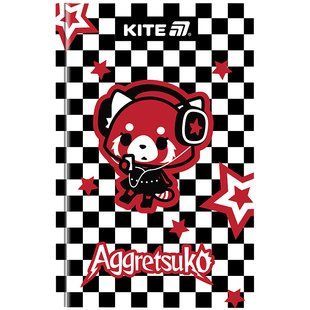 Записная книга Kite Aggretsuko (AR25-199) твердый переплет, формат A6, 80 листов, клетка