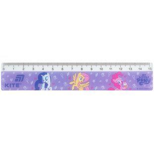 Линейка пластиковая Kite My Little Pony, (LP26-090), 15 см, Сиреневый