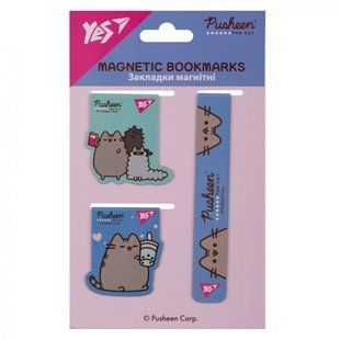 Закладки магнитные Yes "Pusheen", 3 шт (708348)