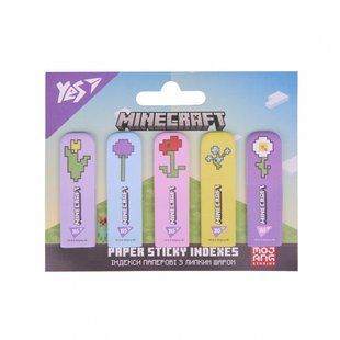 Индексы бумажные Yes "Minecraft.Spring", 55х22мм, 100 шт (5x20) (170439)