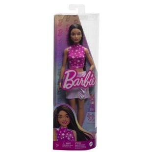 Лялька Barbie Модниця в рожевому топі з зірковим принтом, HRH13