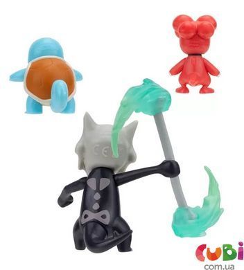 Набор игровых фигурок Pokemon W19 - Магби, Сквиртл, Алло Маровак (PKW3600), комбинированый