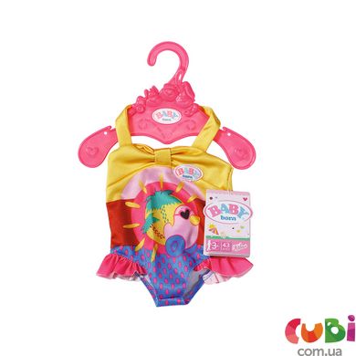 Одяг для ляльки BABY BORN - СВЯТКОВИЙ КУПАЛЬНИК S2 (на 43 см, з каченям) (828281-1)
