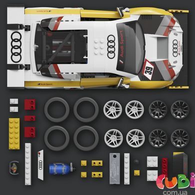 Коллекционная машинка-конструктор Audi R8 LMS серии Elite Mattel Brick Shop (JFT18)