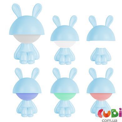 LED-светильник с аккумулятором Kite Cute Bunny, голубой, модель K25-316-1-3
