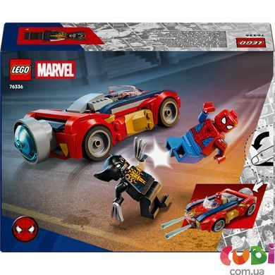 Конструткор LEGO Super Heroes Marvel Автомобіль Людини-павука vs. Отруєний Росомаха (76336)