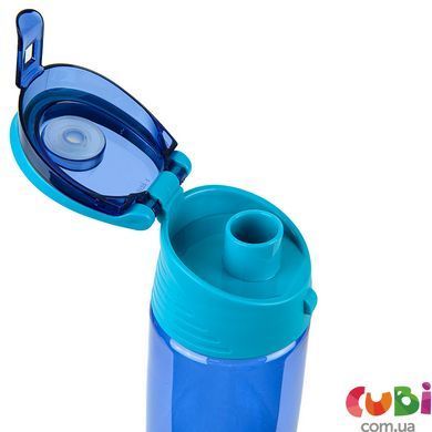Пляшечка для води, 550 мл, блакитно-бірюзова, K22-401-02