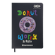 Дневник школьный DONAT, В5, 48 л., тверд. обл., шт.кожа поролон, черный, ZB.13223-01
