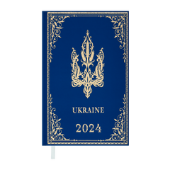 Дневник датированный 2024 UKRAINE, A6, голубой (BM.2546-14)