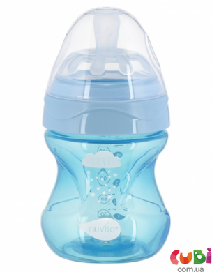 Пляшечка для годування Nuvita Mimic Cool Антиколікова 150 мл Блакитний (NV6012SKY)