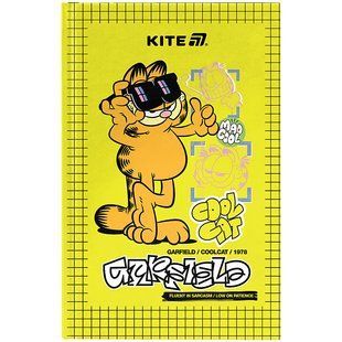 Записная книжка Kite Garfield GF25-199, твердый переплет, А6, 80 листов, клетка