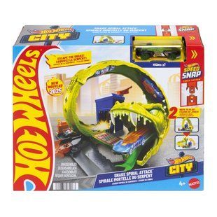 Игровой набор Спиральная атака Змеи серии Опасные создания Hot Wheels (JBM63)