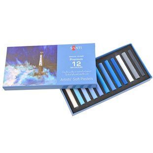 Пастель суха художня &ldquo;Sea colours&rdquo;, Santi 12 кольорів (353273)