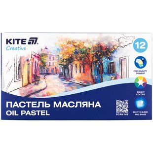 Пастель масляна, 12 кольорів Creative (K-200-12)