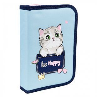 Пенал жесткий 1 Вересня одинарный без клапана HP-02 My Little Pet, комбинированый