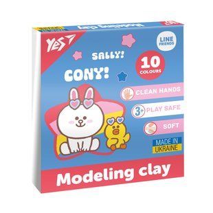 Пластилин Yes Line Friends 10 цветов 200 г
