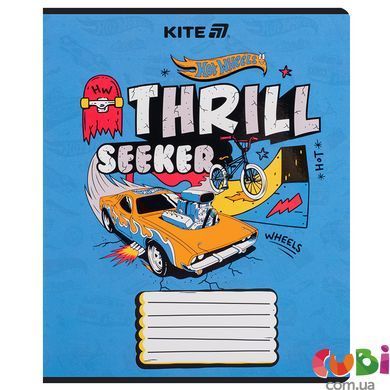 Тетрадь школьная Kite Hot Wheels, 18 листов с линия, HW25-237